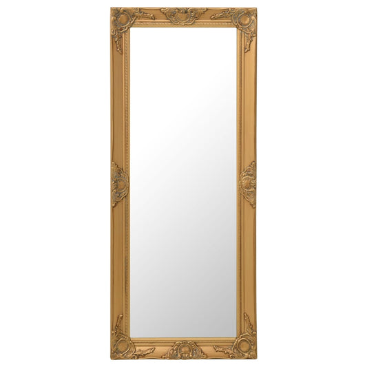 Berkfield Wall Mirror Baroque Style 50x120 cm Gold