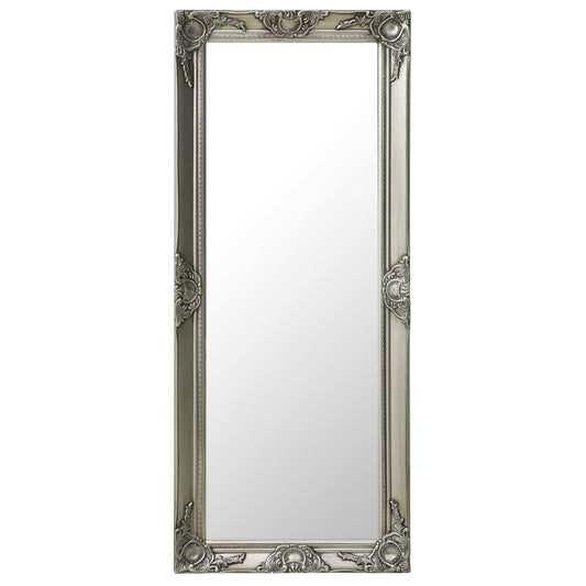 Berkfield Wall Mirror Baroque Style 50x120 cm Silver