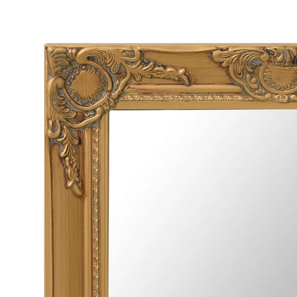 Berkfield Wall Mirror Baroque Style 60x60 cm Gold