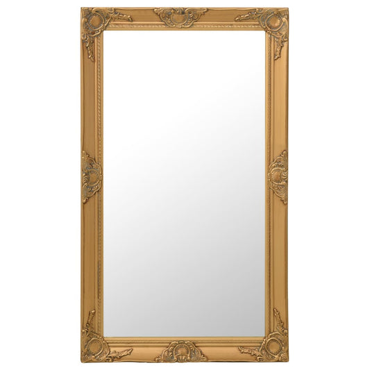 Berkfield Wall Mirror Baroque Style 60x100 cm Gold
