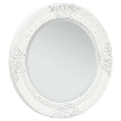 Berkfield Wall Mirror Baroque Style 50 cm White