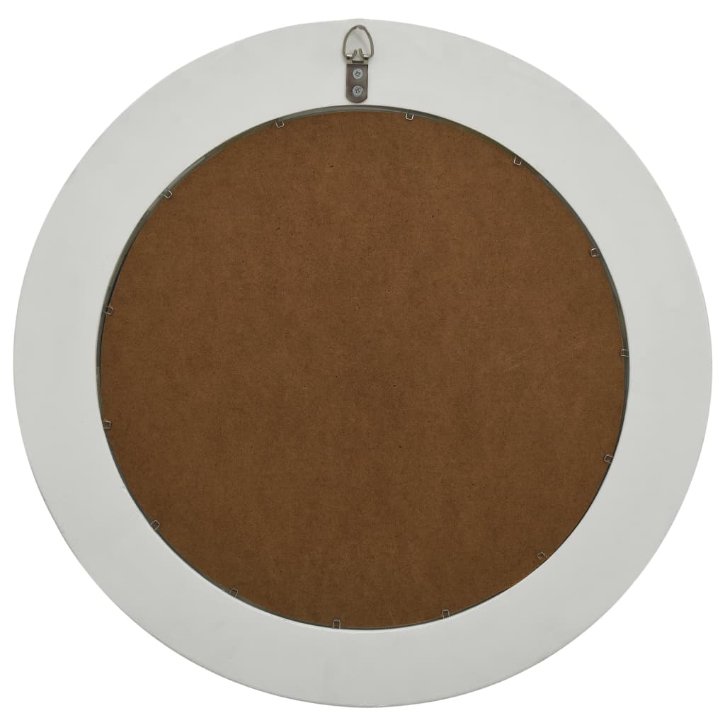 Berkfield Wall Mirror Baroque Style 50 cm White