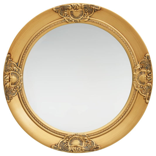 Berkfield Wall Mirror Baroque Style 50 cm Gold