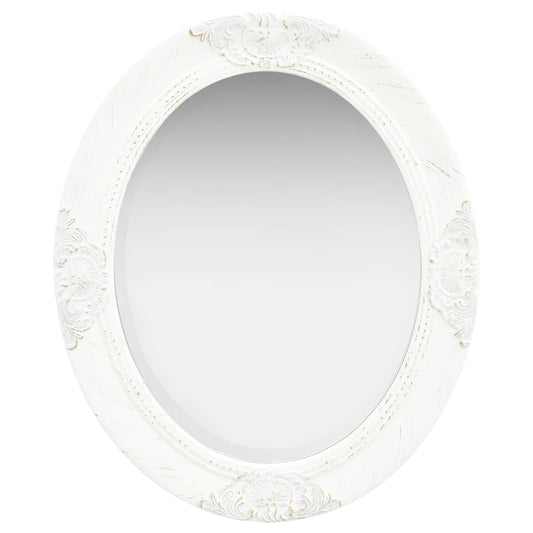 Berkfield Wall Mirror Baroque Style 50x60 cm White