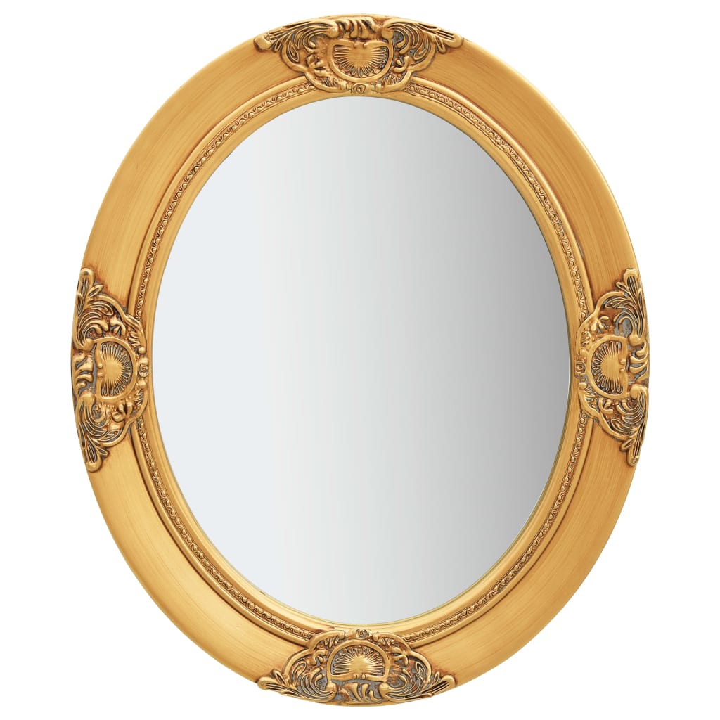 Berkfield Wall Mirror Baroque Style 50x60 cm Gold