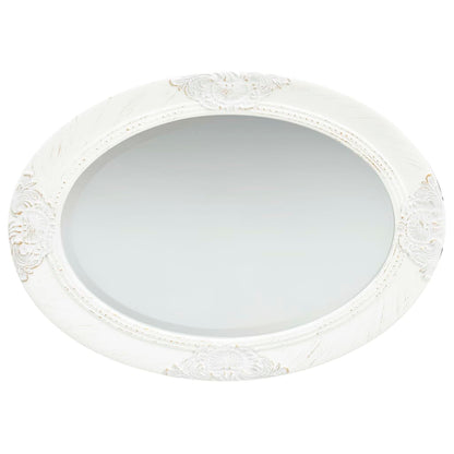 Berkfield Wall Mirror Baroque Style 50x70 cm White