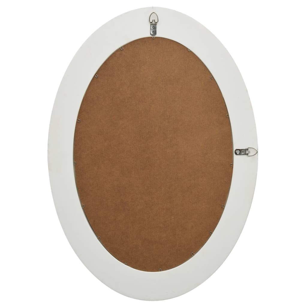 Berkfield Wall Mirror Baroque Style 50x70 cm White