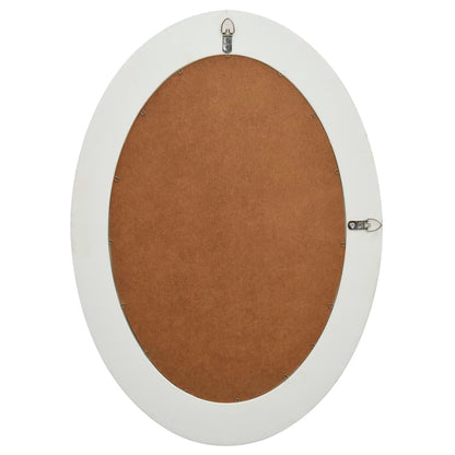 Berkfield Wall Mirror Baroque Style 50x70 cm White