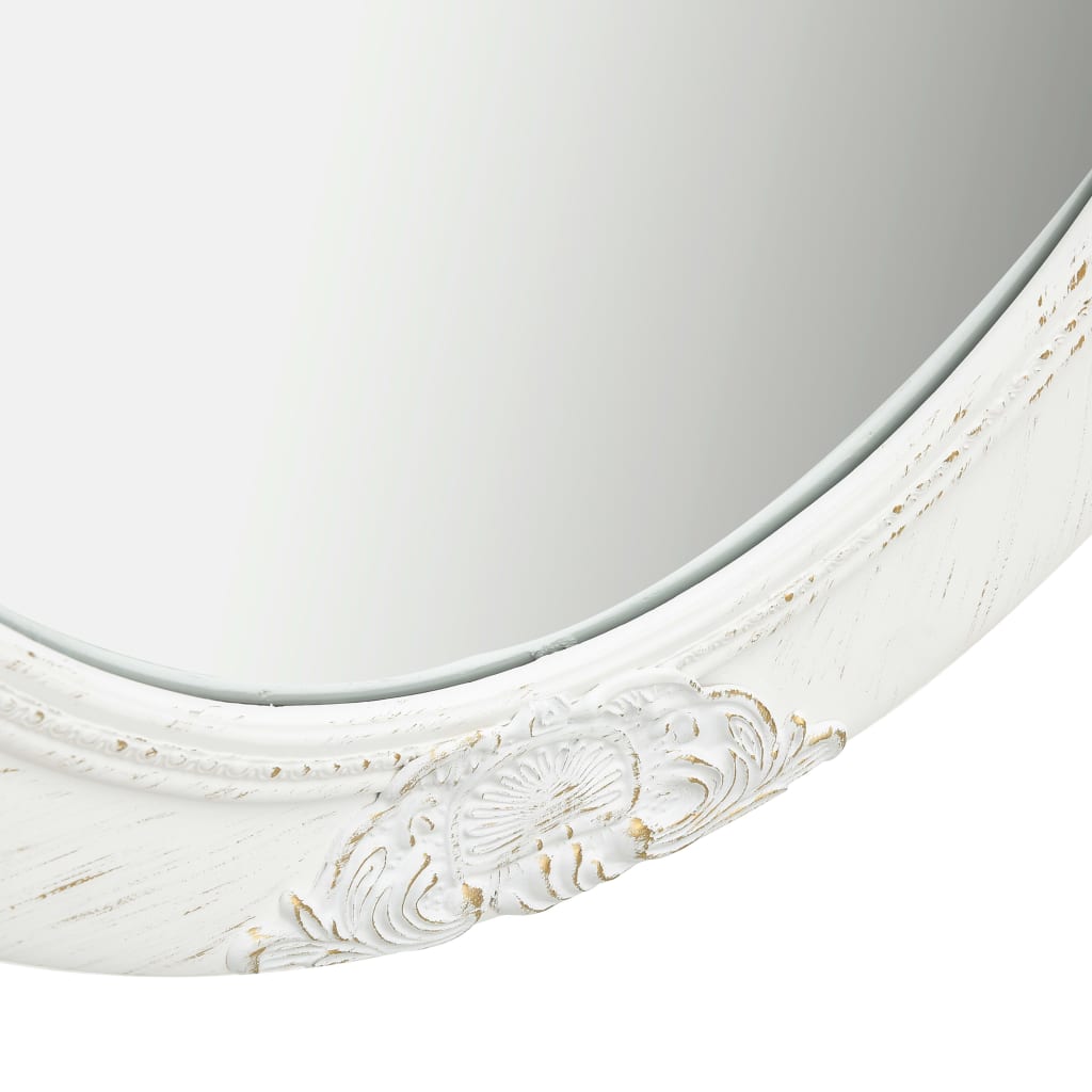 Berkfield Wall Mirror Baroque Style 50x70 cm White