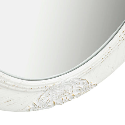 Berkfield Wall Mirror Baroque Style 50x70 cm White