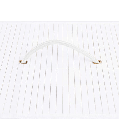Berkfield Bamboo Laundry Basket White 100 L
