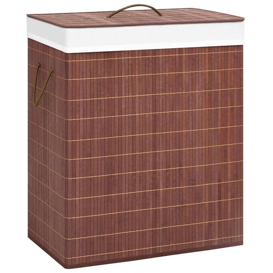 Berkfield Bamboo Laundry Basket Brown 100 L