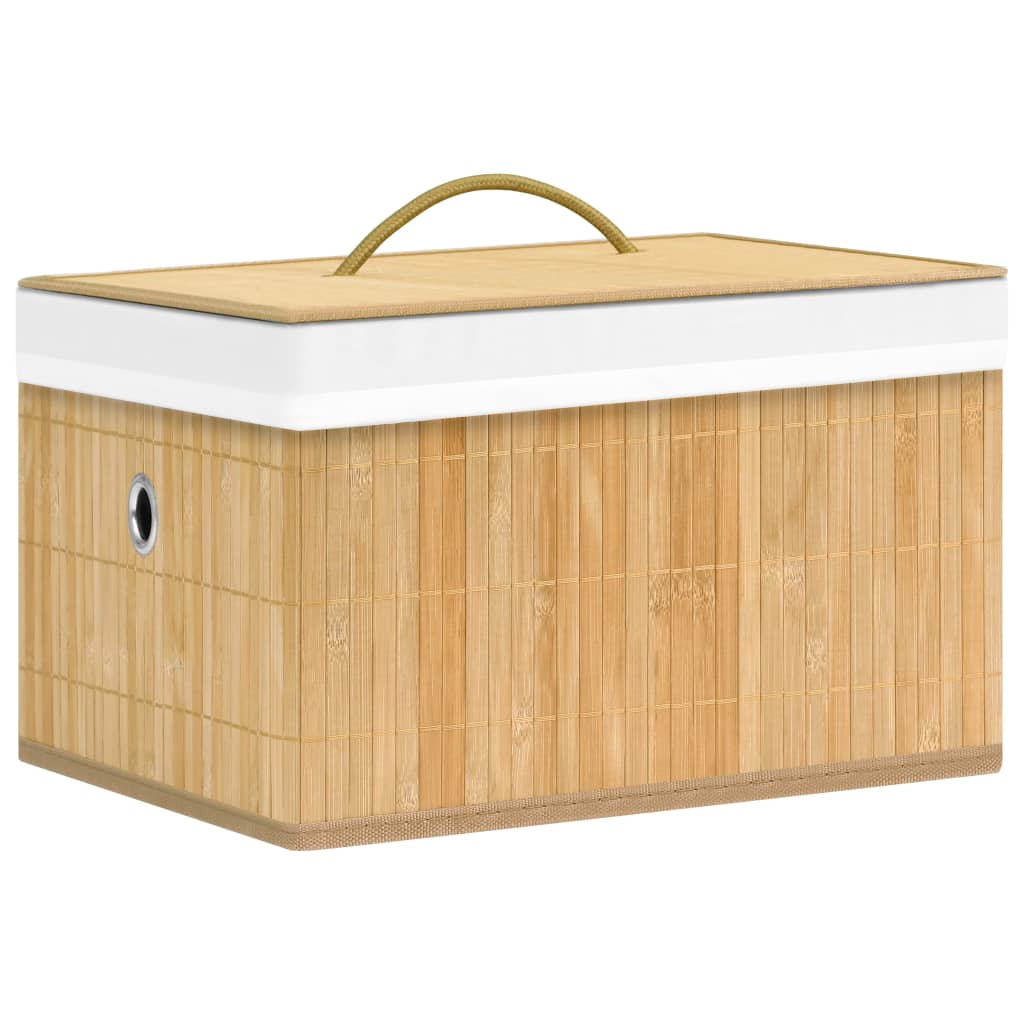 Berkfield Bamboo Storage Boxes 4 pcs