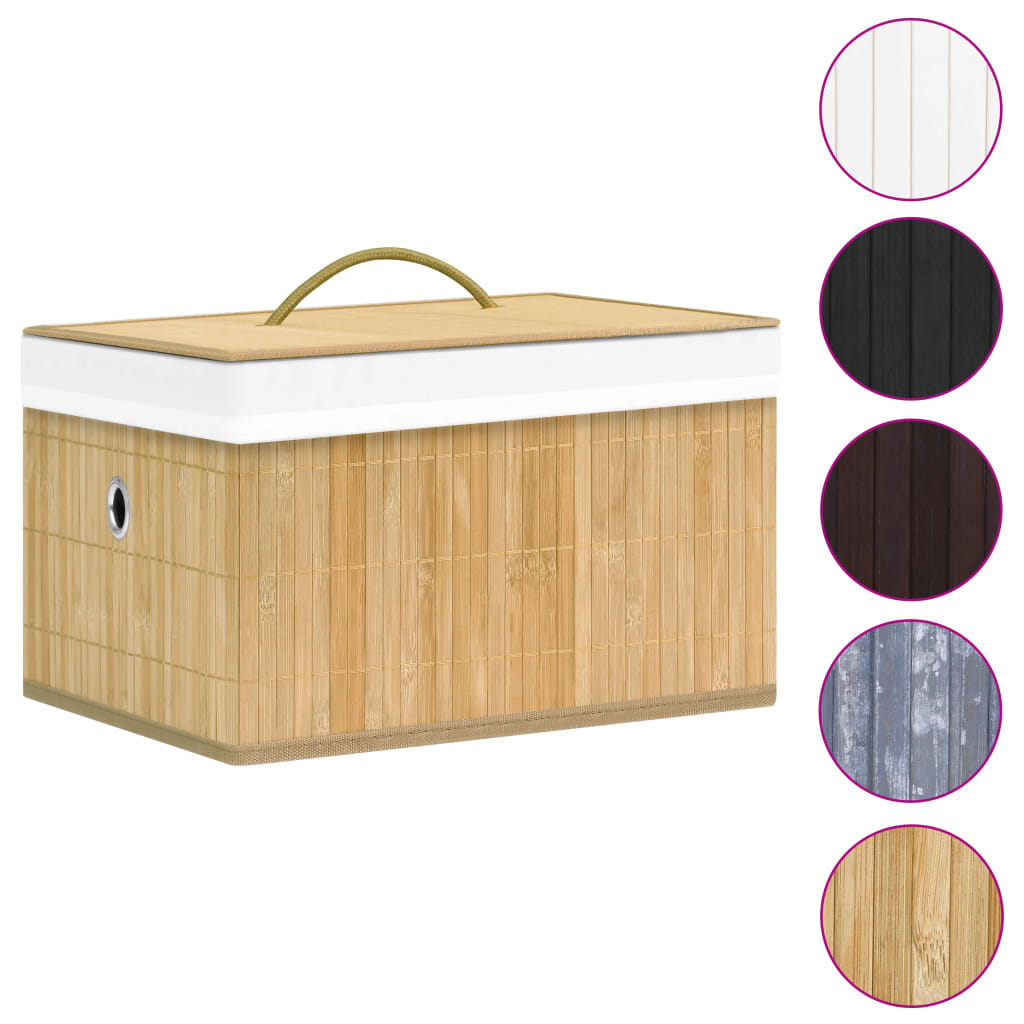 Berkfield Bamboo Storage Boxes 4 pcs