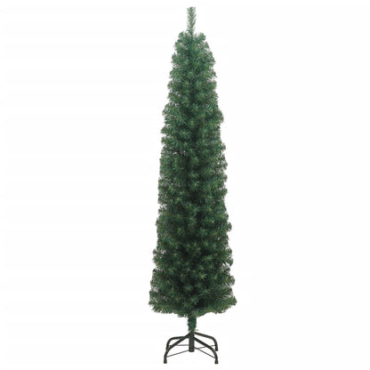 Berkfield Slim Artificial Christmas Tree with Stand Green 210 cm PVC
