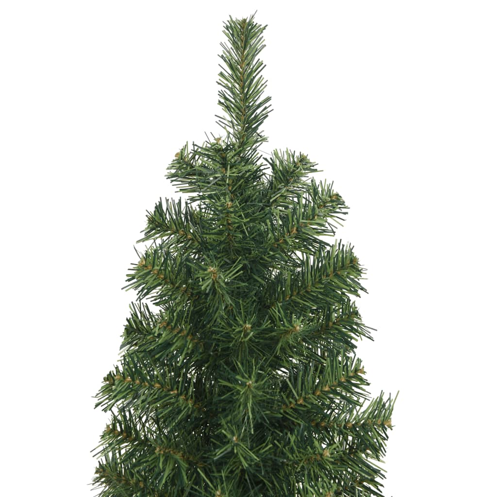 Berkfield Slim Artificial Christmas Tree with Stand Green 210 cm PVC