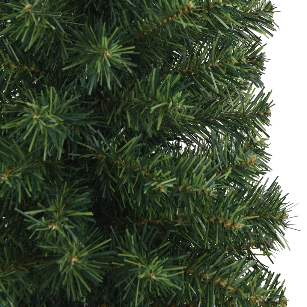 Berkfield Slim Artificial Christmas Tree with Stand Green 210 cm PVC