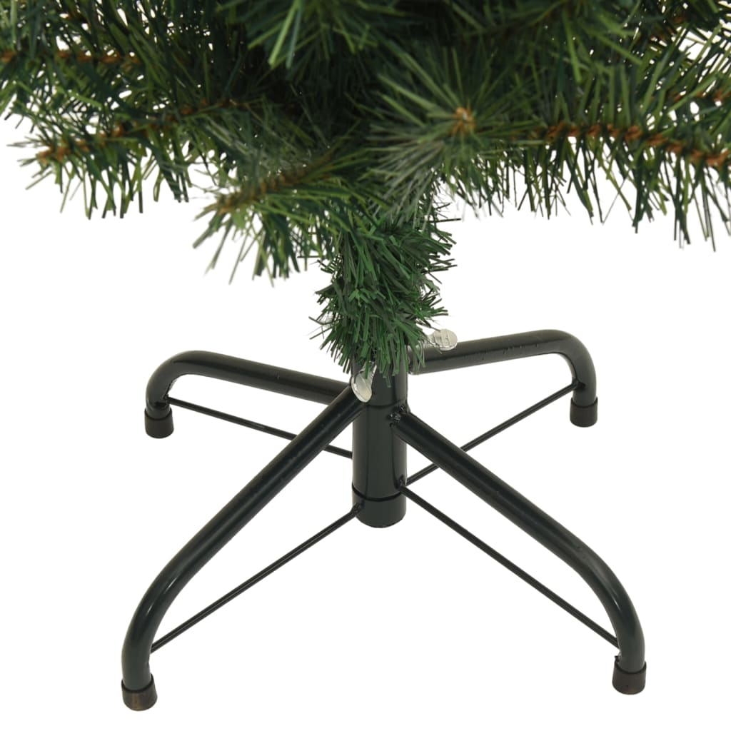 Berkfield Slim Artificial Christmas Tree with Stand Green 210 cm PVC