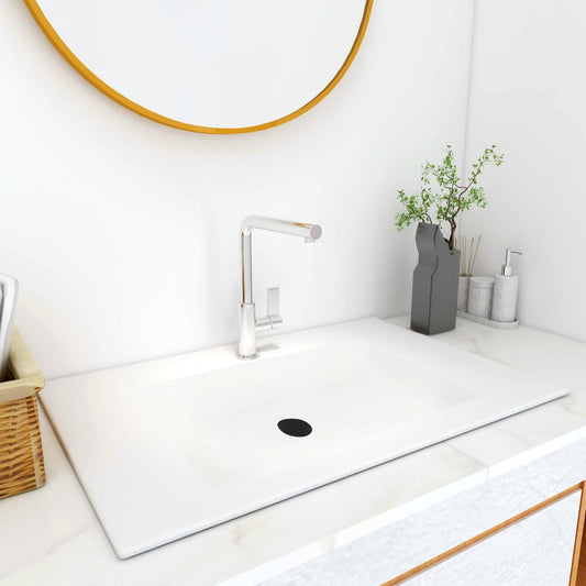 Berkfield Built-in Wash Basin 900x460x130 mm SMC White