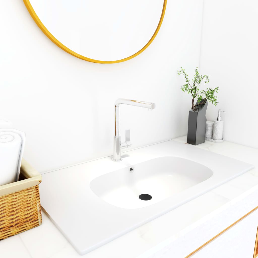 Berkfield Built-in Wash Basin 805x460x105 mm SMC White