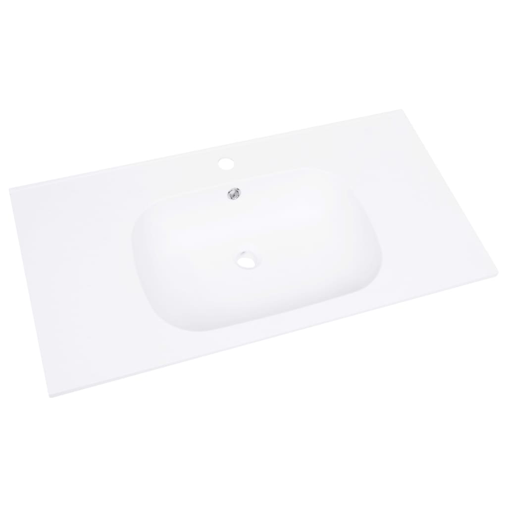 Berkfield Built-in Wash Basin 900x460x105 mm SMC White