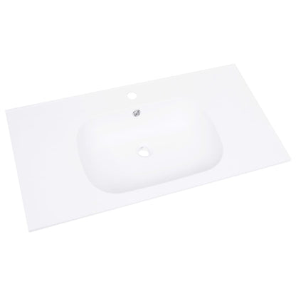 Berkfield Built-in Wash Basin 900x460x105 mm SMC White