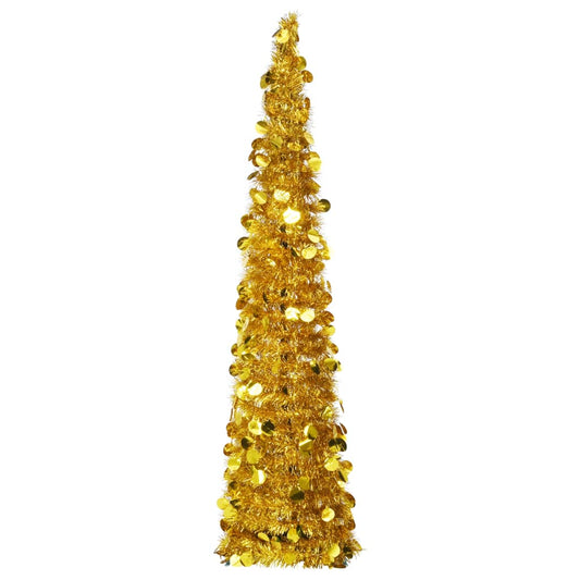 Berkfield Pop-up Artificial Christmas Tree Gold 150 cm PET
