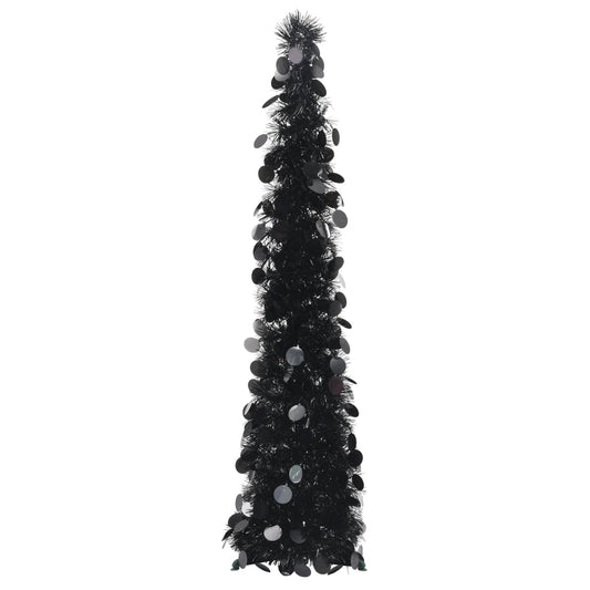 Berkfield Pop-up Artificial Christmas Tree Black 120 cm PET