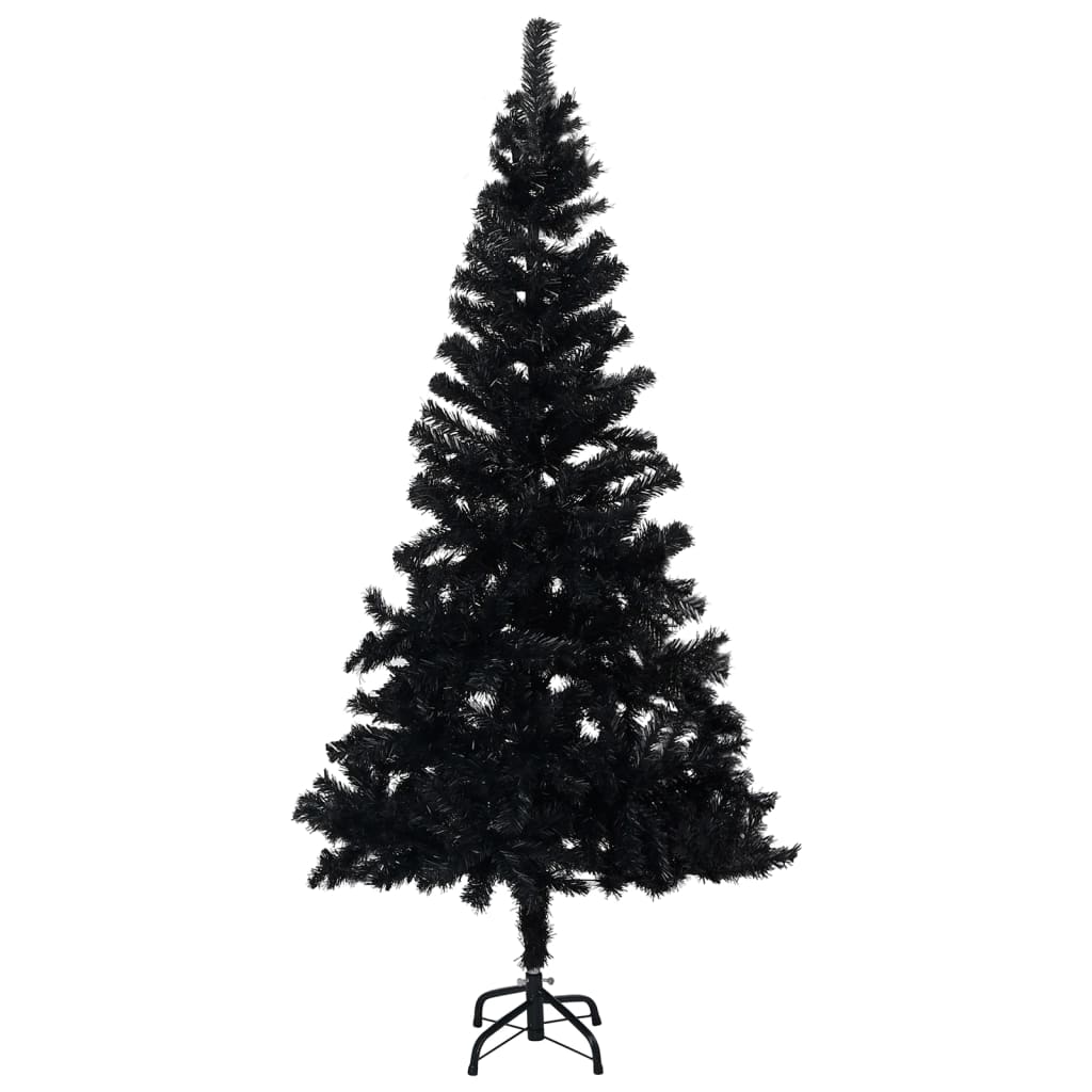 Berkfield Artificial Christmas Tree with Stand Black 180 cm PVC