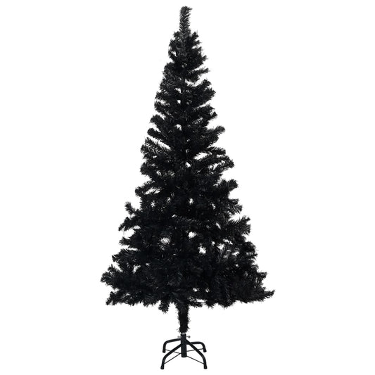 Berkfield Artificial Christmas Tree with Stand Black 180 cm PVC