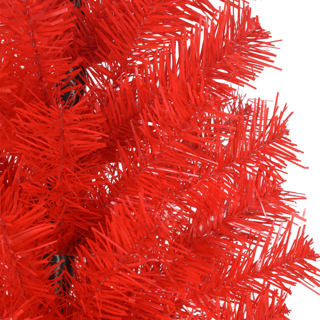 Berkfield Artificial Christmas Tree with Stand Red 150 cm PVC
