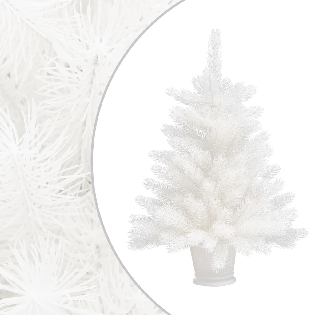 Berkfield Artificial Christmas Tree Lifelike Needles White 65 cm