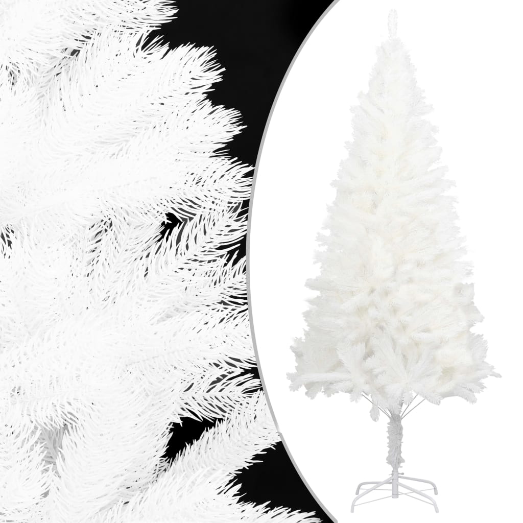 Berkfield Artificial Christmas Tree Lifelike Needles White 240 cm
