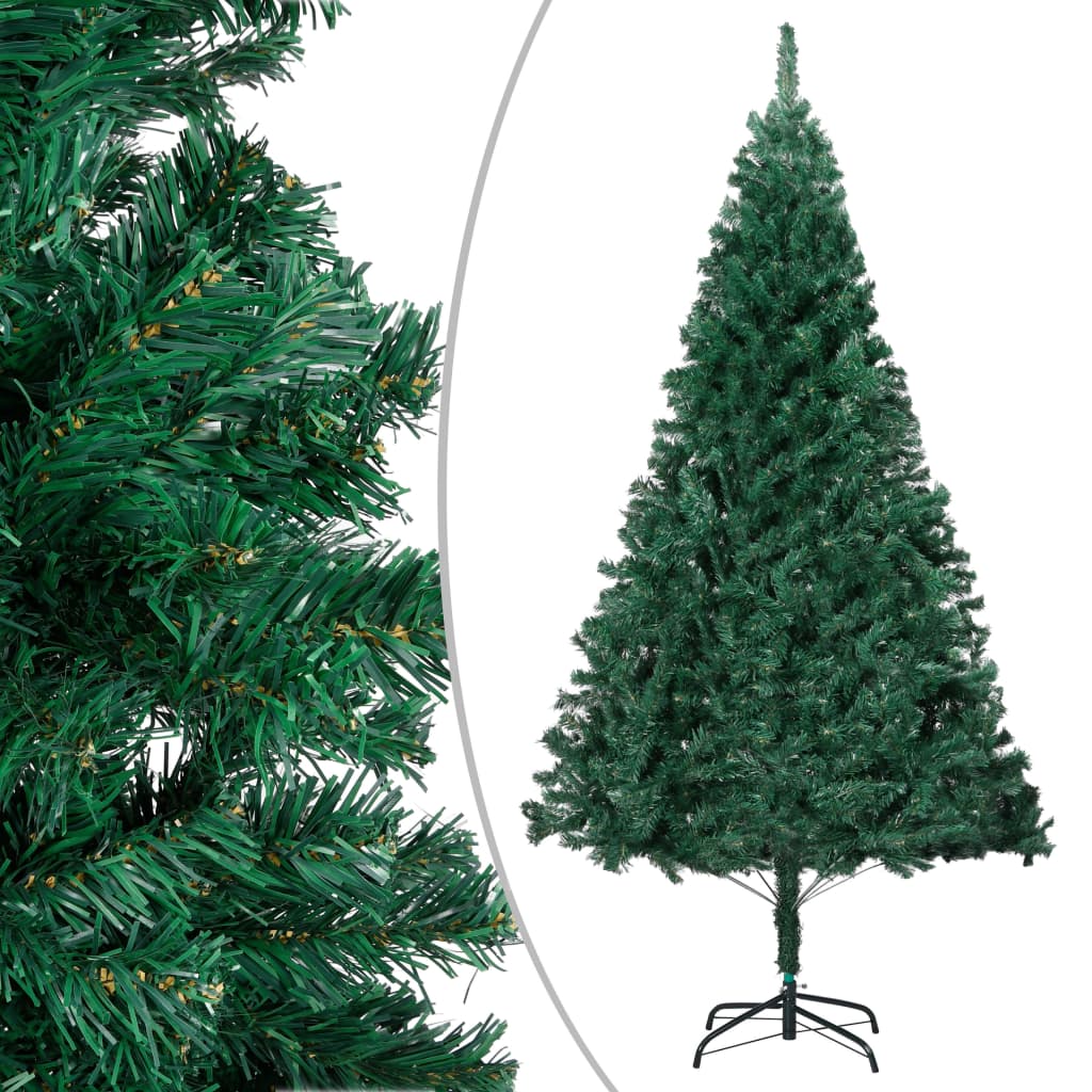 Berkfield Artificial Christmas Tree with Thick Branches Green 150 cm PVC
