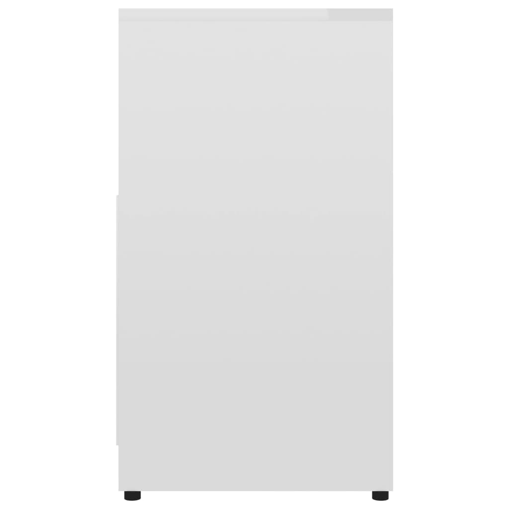 Berkfield Bathroom Cabinet High Gloss White 60x33x61 cm Engineered Wood
