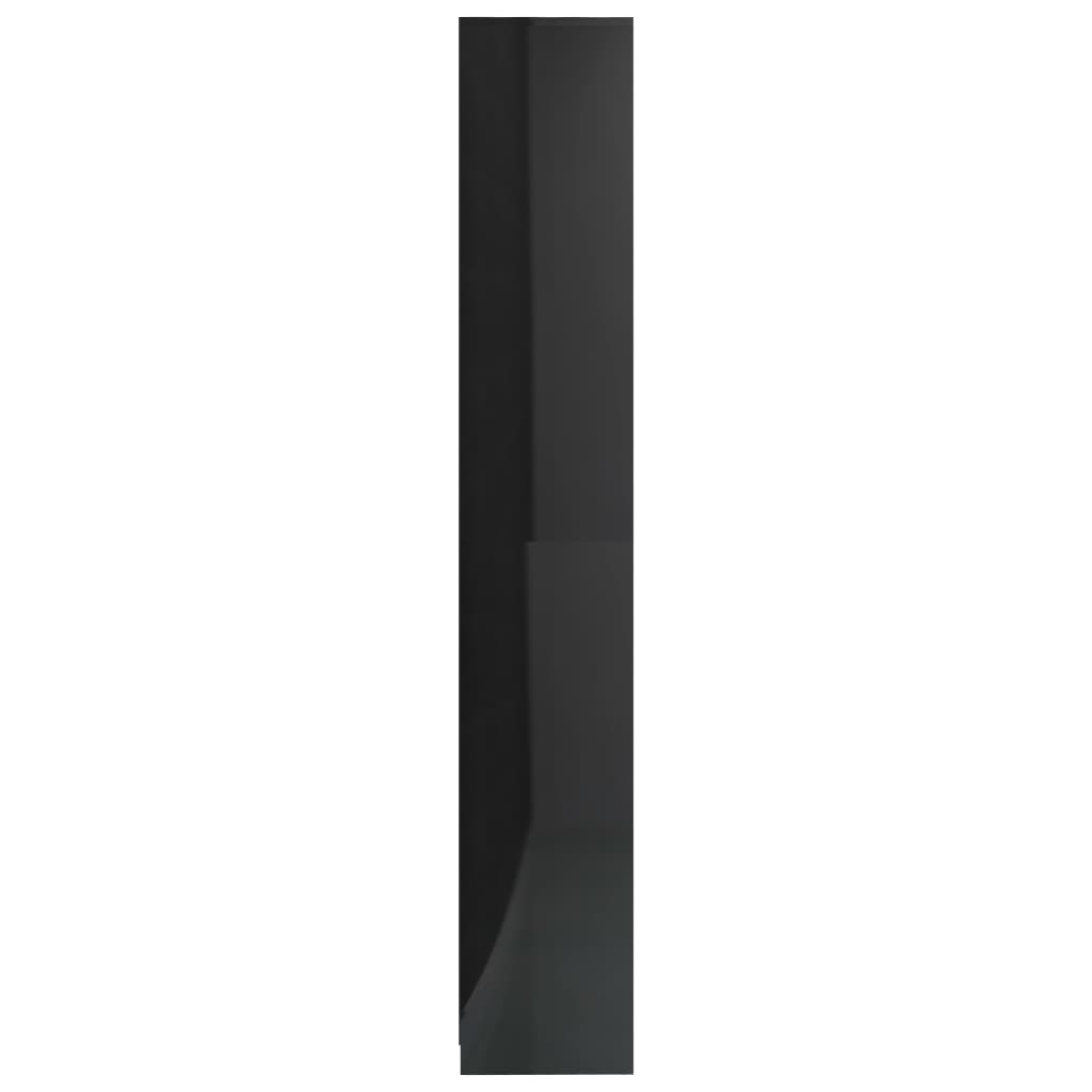 Berkfield Bathroom Cabinet High Gloss Black 30x30x183.5 cm Engineered Wood