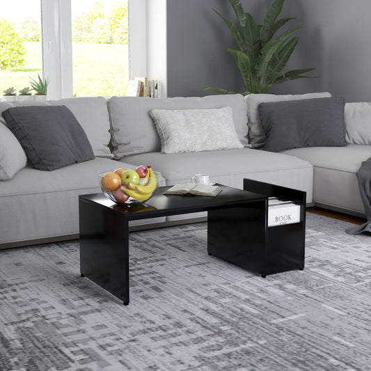 Berkfield Coffee Table Black 90x45x35 cm Engineered Wood