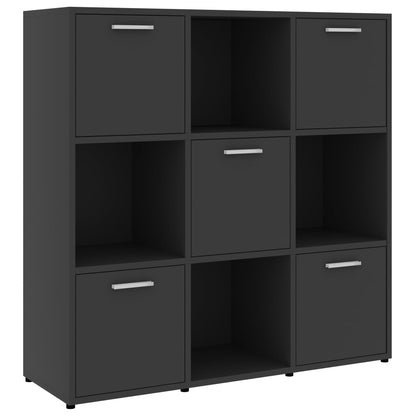 Berkfield Book Cabinet Grey 90x30x90 cm Engineered Wood