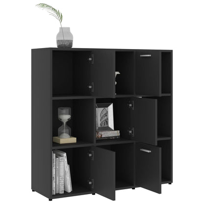 Berkfield Book Cabinet Grey 90x30x90 cm Engineered Wood