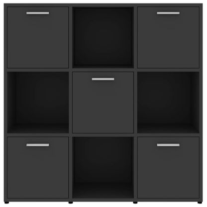 Berkfield Book Cabinet Grey 90x30x90 cm Engineered Wood