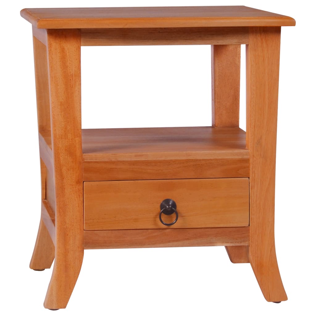 Berkfield Bedside Cabinet Solid Mahogany Wood