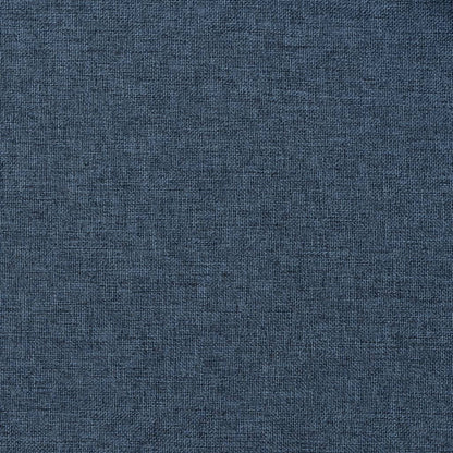 Berkfield Linen-Look Blackout Curtains with Grommets 2 pcs Blue 140x175cm