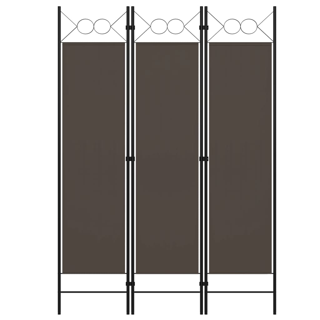 Berkfield 3-Panel Room Divider Anthracite 120x180 cm