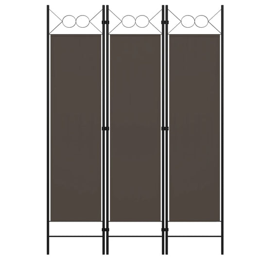 Berkfield 3-Panel Room Divider Anthracite 120x180 cm