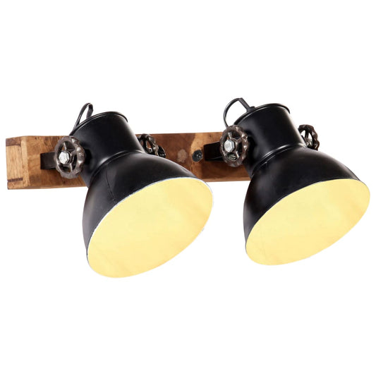 Berkfield Industrial Wall Lamp Black 45x25 cm E27