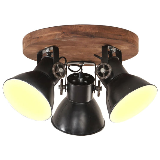 Berkfield Industrial Ceiling Lamp 25 W Black 42x27 cm E27