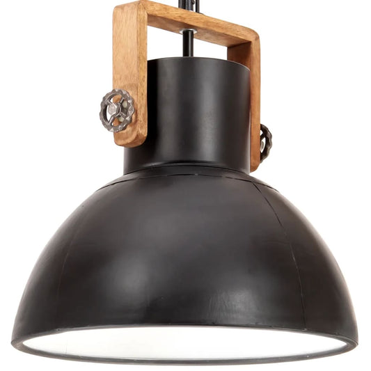 Berkfield Industrial Hanging Lamp 25 W Black Round 40 cm E27
