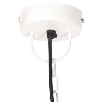 Berkfield Industrial Hanging Lamp 25 W White Round 30 cm E27