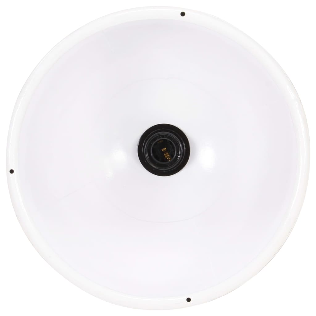 Berkfield Industrial Hanging Lamp 25 W White Round 30 cm E27