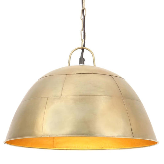Berkfield Industrial Vintage Hanging Lamp 25 W Brass Round 41 cm E27